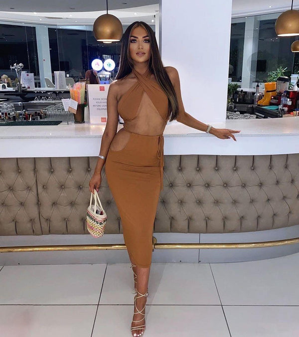 Erife Set ( In Tan ) - IVYCHIC Boutique